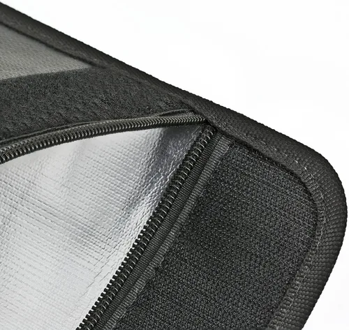 Vista 8 de ExpertPower Bolsa de seguridad para archivos de oficina Bolsa ignífuga y resistente al agua para documentos y soporte para sobres