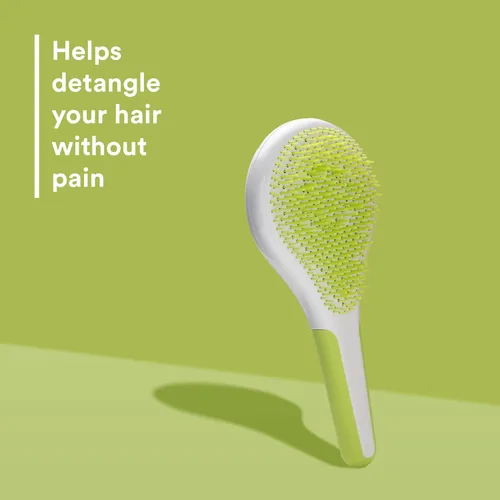 Vista 2 de Michel Mercier Cepillo desenredante para cabello húmedo y seco, cerdas suaves, mango antideslizante para cabello saludable, brillante, regular