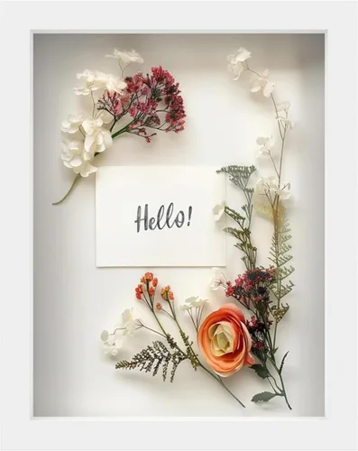 Vista 53 de FrameWorks Marco de Caja de Sombra de Madera Negra de 8" x 8" – Vitrina con Parte Trasera de Fieltro Suave, Caja de Memoria con Vidrio Templado