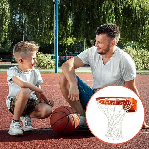 Vista 7 de Ultra Sporting Goods Red de baloncesto resistente de repuesto – Anti látigo para todo tipo de clima, se adapta a llantas estándar para interiores