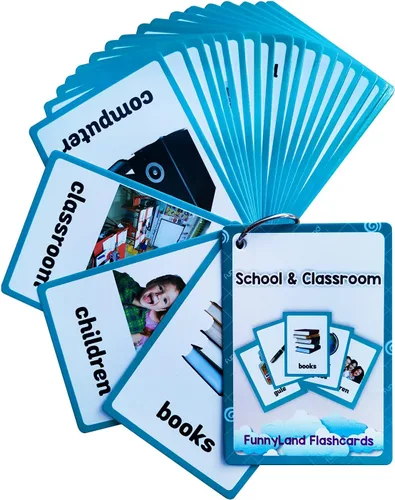 Vista 25 de Lilias Tarjetas flash – Tarjeta de bolsillo con palabras en inglés para niños pequeños, juguetes de aprendizaje, suministros para jardín