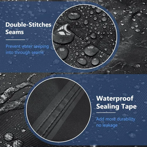 Vista 3 de STARTWO - Funda impermeable para muebles de exterior, juego de 4 piezas para sofá de patio, sillas de césped, mesa de café, a prueba de viento