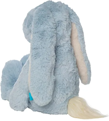 Vista 4 de Manhattan Toy River The Blue & Light Apricot Snuggle Bunnies - Animal de peluche de 12 pulgadas con detalles bordados