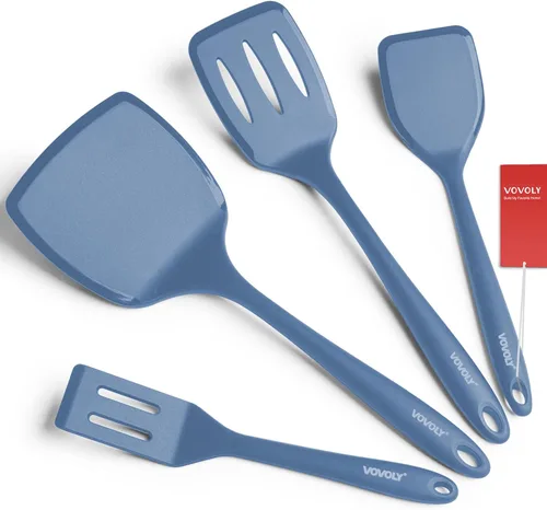 Vista 11 de Juego de espátulas de silicona, espátulas de silicona resistentes al calor de 315°C, espátula para voltear para cocinar, utensilios de cocina