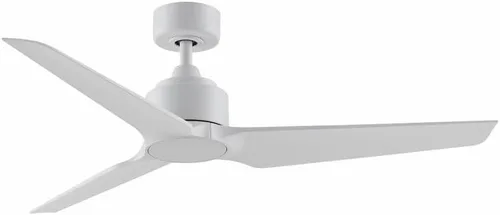 Vista 2 de TriAire Custom - Ventilador de techo de 3 aspas, 12.42 pulgadas de alto y 52 pulgadas de ancho, acabado blanco mate, color blanco mate