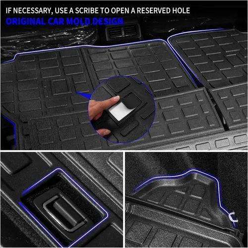 Vista 7 de Rongtaod Alfombrillas de Piso Compatibles con Honda CRV 2023 2024 2025 2026 Forro de Maletero Forro de Carga Alfombrilla de Carga Protector