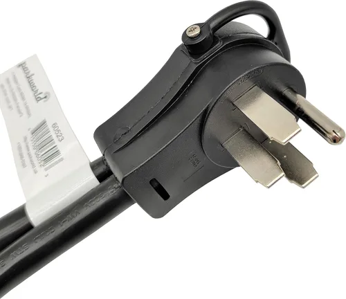 Vista 2 de Parkworld 60523 NEMA 14-50P a L6-30R Cable divisor de doble enchufe, RV 50 AMP 4 clavijas 14-50 macho a NEMA (2) receptáculo de bloqueo giratorio