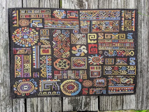 Vista 2 de DaDa Bedding - Juego de 4 manteles individuales de algodón y lino para mesa de comedor, 13 x 19 pulgadas