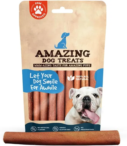 Amazing Dog Treats Barra de Colágeno de 6 Pulgadas - (10 Unidades) - Barras de Colágeno para Perros - Huesos para Perros Sin Cuero