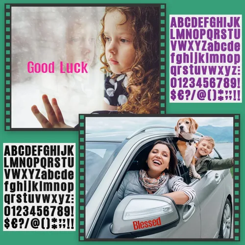 Vista 7 de 2316 calcomanías del alfabeto, 24 hojas, calcomanías de vinilo autoadhesivas con letras de números, etiquetas de números de buzón, manualidades