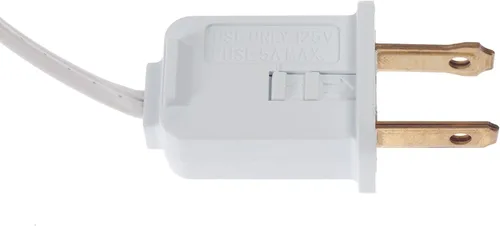 Vista 4 de Creative Hobbies Cable de lámpara de repuesto de una sola luz para casa de pueblo de Navidad, incluye bombilla incandescente transparente