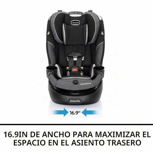 Vista 4 de Evenflo Asiento giratorio para automóvil Revolve360 Slim 2 en 1 (Cambridge)