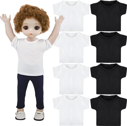 Vista 8 de 8 piezas de 18 pulgadas de muñeca de niño de 18 pulgadas, ropa de sublimación de muñecas de 18 pulgadas, accesorios clásicos para muñecas de 18