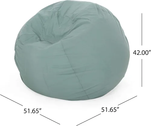 Vista 3 de Christopher Knight Home Puf de 5 pies, color verde azulado, pequeño