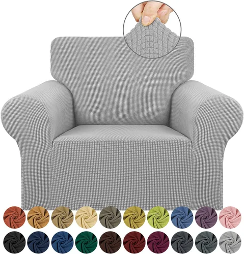 Vista 55 de KEKUOU - Funda elástica para sofá de 3 plazas (de 79 a 94 pulgadas), protector de muebles de 3 asientos con parte inferior elástica para niños