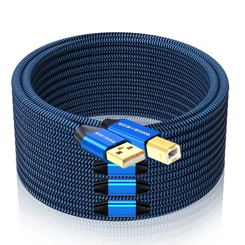 Vista 8 de Cable de impresora USB C a B de 3 pies, cable de impresora de alta velocidad compatible con impresoras, escáneres, faxes, teclados midi, grabaciones