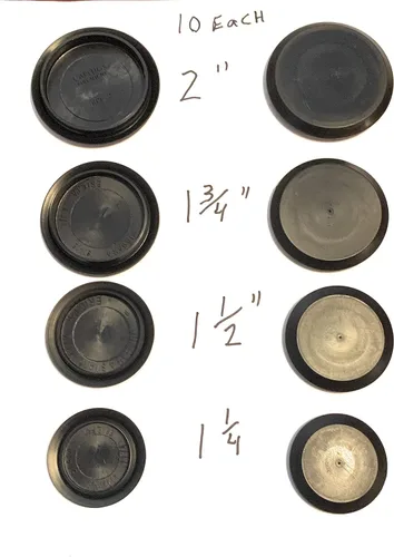 Vista 2 de (Lote de 40) CAPLUGS Enchufes de panel de agujero negro de montaje empotrado Surtido 10 cada uno