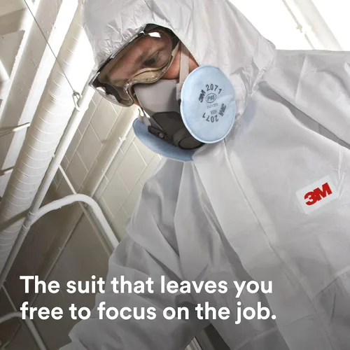 Vista 3 de 3M 4510Overoles desechables, 3XL, Blanco, 25