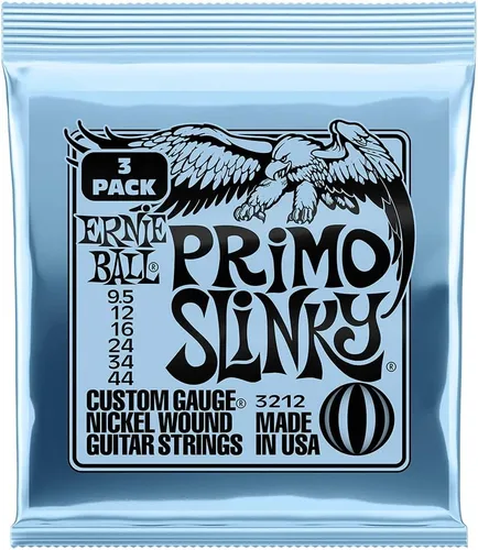 Vista 19 de Ernie Ball Beefy Slinky - Cuerdas para guitarra eléctrica, paquete de 3, calibre 11-54 (P03627)