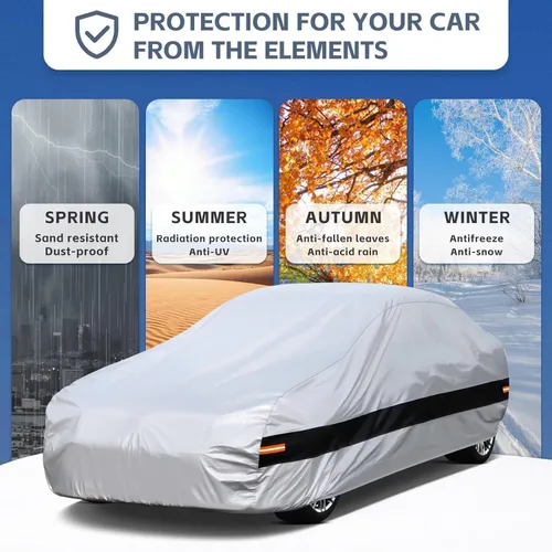 Vista 5 de Coupé - Funda para automóvil de ajuste personalizado para BMW Serie 8 1989-1999, funda impermeable para todo tipo de clima, protección UV contra