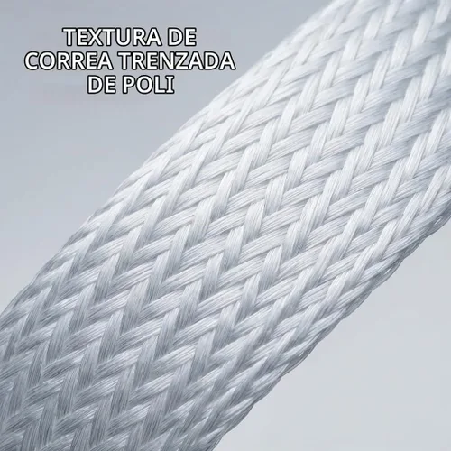 Vista 5 de QWORK Rollo de Correa de Cuerda Tejida de 1/2" x 1500', Rollo de Correa de Cuerda Trenzada de Polietileno Resistente, Resistencia de Rotura de 1300