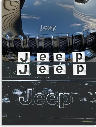 Vista 14 de Reflective Concepts – Calcomanías adhesivas con emblemas delanteros y traseros para Jeep Cherokee – 2014-2018 – (Color: Amarillo brillante)