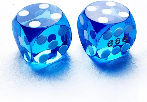 Vista 2 de Bescon - Dados de precisión profesionales de esquina redonda de 916 pulgadas (0.563 in) con número de serie aleatorio, dados de corte de precisión