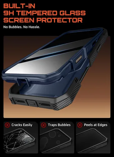 Vista 9 de SUPCASE Funda para iPhone 17 Pro Max (UBGrip Pro), [protector de pantalla de vidrio templado integrado y soporte] [cubierta de control de cámara]