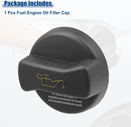 Vista 6 de ACROPIX Tapón de llenado de aceite de motor de automóvil de repuesto para Volkswagen Beetle - Paquete de 1 negro