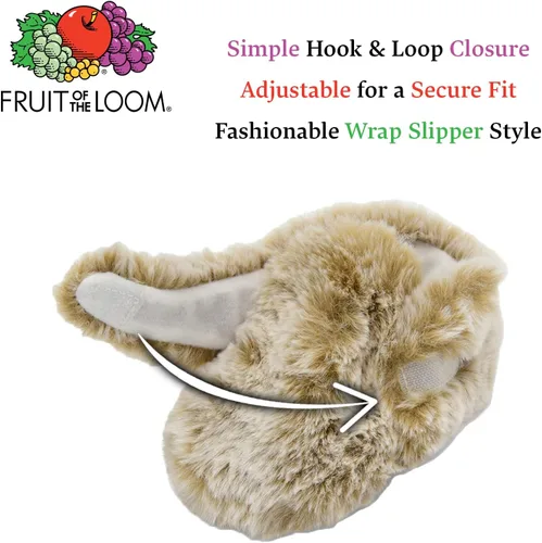 Vista 2 de Fruit of the Loom Botines térmicos acogedores con antideslizantes para bebés, niñas, niños, unisex