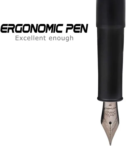 Vista 2 de JINHAO 75 HongYun - Pluma estilográfica (negro mate, punta fina)