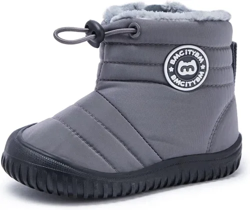 Vista 5 de BMCiTYBM - Botas de nieve de invierno para niños y niñas (piel sintética)