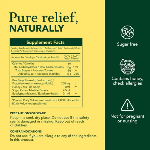 Vista 7 de Vall-Eucamiel - Solución oral Eucamiel - 8 fl oz (8.1 fl oz) - Sabor a eucalipto - Apoya la expulsión natural de flema y alivia la garganta para una
