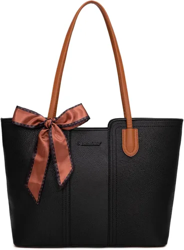 Vista 16 de Montana West - Bolsos de mano para mujer, bolso tipo satchel con asa superior mediana
