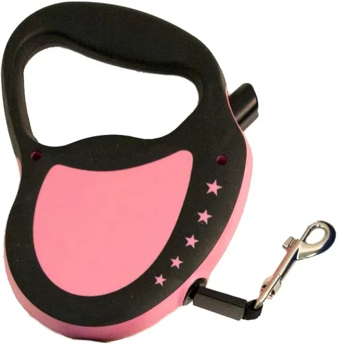 Vista 6 de Hyper Pet Correa retráctil para perro, correa de paseo de 16 pies para perros de hasta 40 libras, mediano, negro