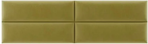 Vista 155 de Vänt - Paneles tapizados de cabecera para montar en la pared, diseño Isabelle, 60 x 23 pulgadas, configuración de 4 paneles individuales