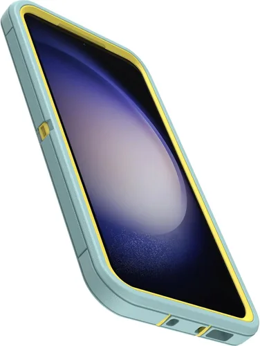 Vista 3 de OtterBox Funda para Galaxy S23+ (solamente) - Serie Defender - Velas y sol (azulamarillo), resistente y duradera, con protección de puerto, solo