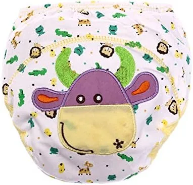 Vista 2 de Pantalones de entrenamiento de algodón reutilizables para bebés, unisex, ropa interior impermeable transpirable para niños, paquete de 6