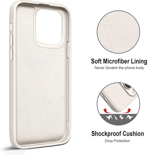 Vista 3 de Hython Funda para iPhone 13 Pro con soporte de anillo [soporte de anillo giratorio de 360° con soporte magnético] [forro de microfibra suave] Funda