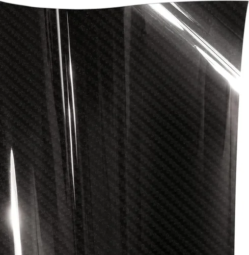 Vista 7 de VViViD+ True Gloss Carbon Black, Rollo de película de vinilo de envoltura brillante (0.5 pies x 5 pies)