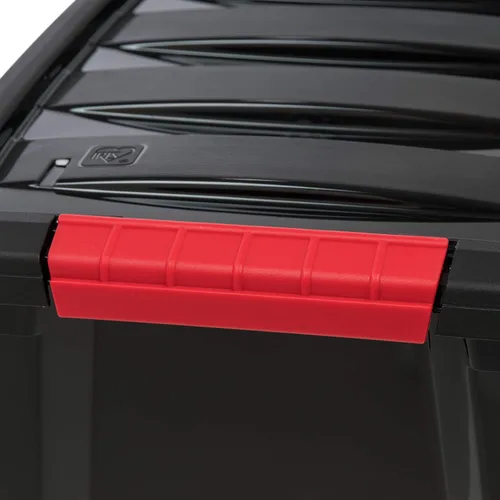 Vista 5 de IRIS USA Contenedores de almacenamiento de plástico apilables de 13 cuartos de galón con tapas, paquete de 6 unidades, sin BPA, fabricados