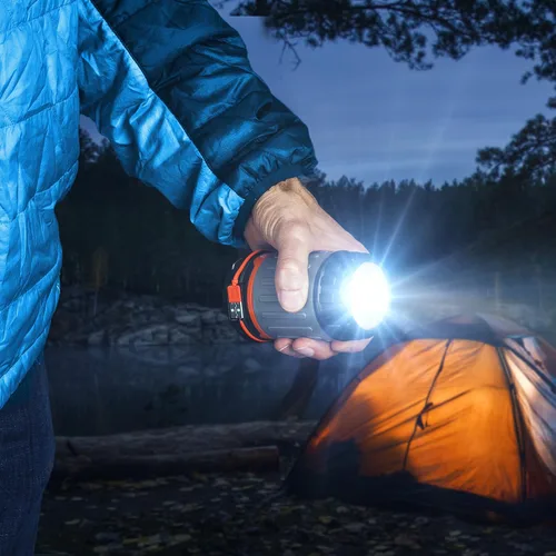 Vista 5 de WAGAN EL4304 Linterna LED plegable para camping, recargable por USB, 240 lúmenes, linterna colgante, ganchos magnéticos, base magnética