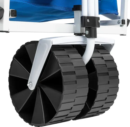 Vista 4 de MACSPORTS Ligero plegable plegable al aire libre todo terreno Beach Wagon - Azul