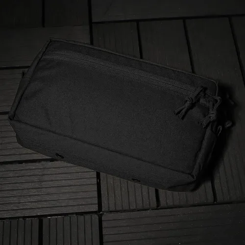 Vista 8 de Bolsa táctica Molle para administrador de bolsas anchas GP para pecho Rig Vest Duty Belt Bolsa grande EDC Utility Bag como Cummerbund Expanded