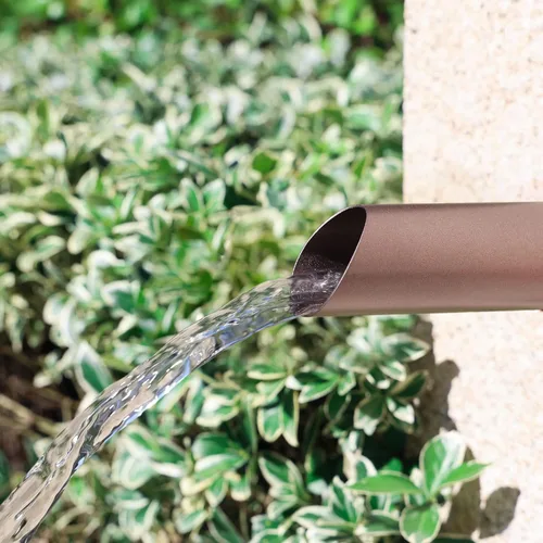 Vista 10 de PONDO Boquilla cuadrada de 2 pulgadas para fuente de agua, derrame de acero inoxidable 316 con deflector de pulverización de construcción para Marrón