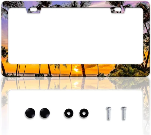 Vista 19 de Back Off - I'm Not That Kind of Car" - Marco de Matrícula Divertido Marcos de Matrícula Personalizar Diseño de Acero Inoxidable Compatible