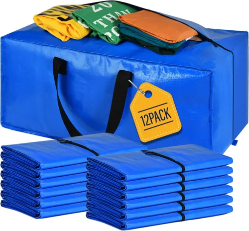 Vista 12 de Bolsas de mudanza, bolsas de almacenamiento, bolsas de almacenamiento extra grandes para suministros de mudanza, artículos esenciales