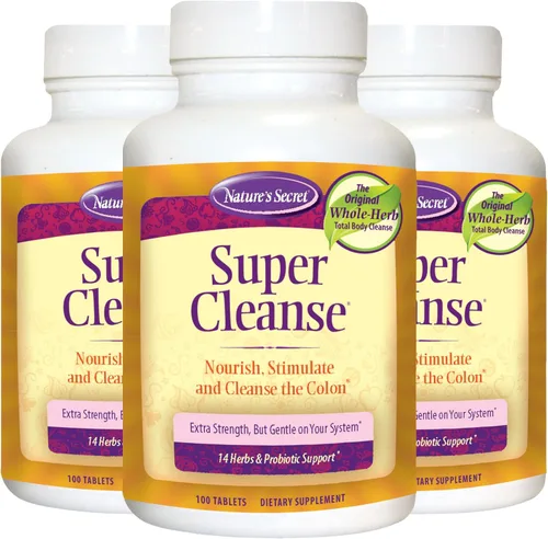 Vista 9 de Super Cleanse de Nature's Secret Apoyo a base de hierbas y probióticos, 100 tabletas