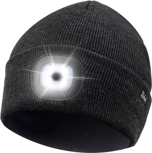 Vista 77 de Etsfmoa Gorro unisex con la luz, regalos para hombres, papá, padre, gorras recargables por USB
