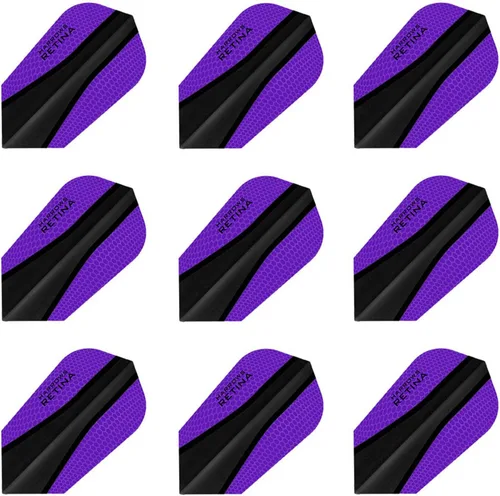 Vista 4 de 3 juegos de Harrows Retina Slim Dart Flights Plus 1 juego de 3 protectores de vuelo de dardos de aluminio